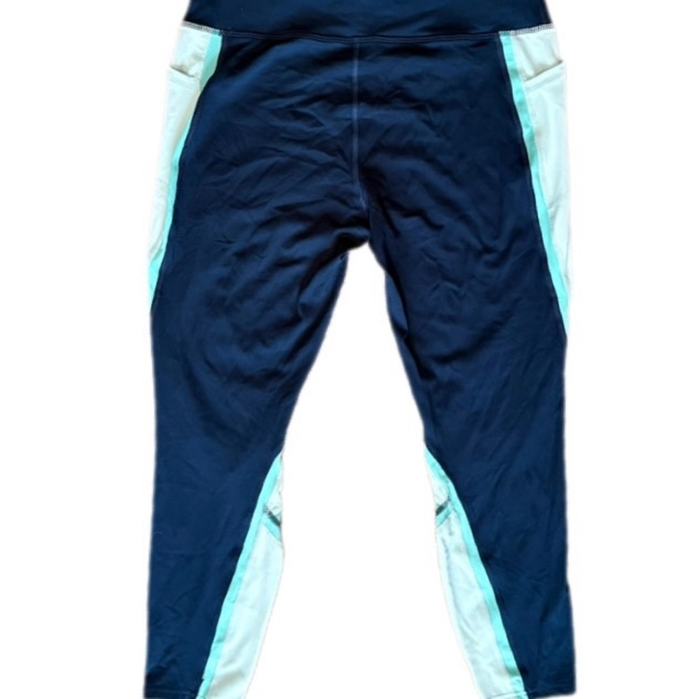 Avia Blue Colorblock High Rise Leggins Size Medium - Picture 4 of 15